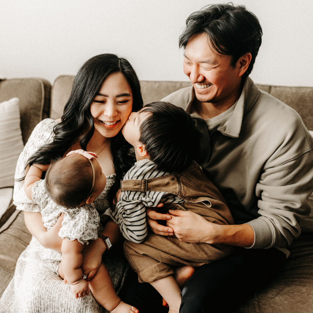 Stock - couple with 2 kids